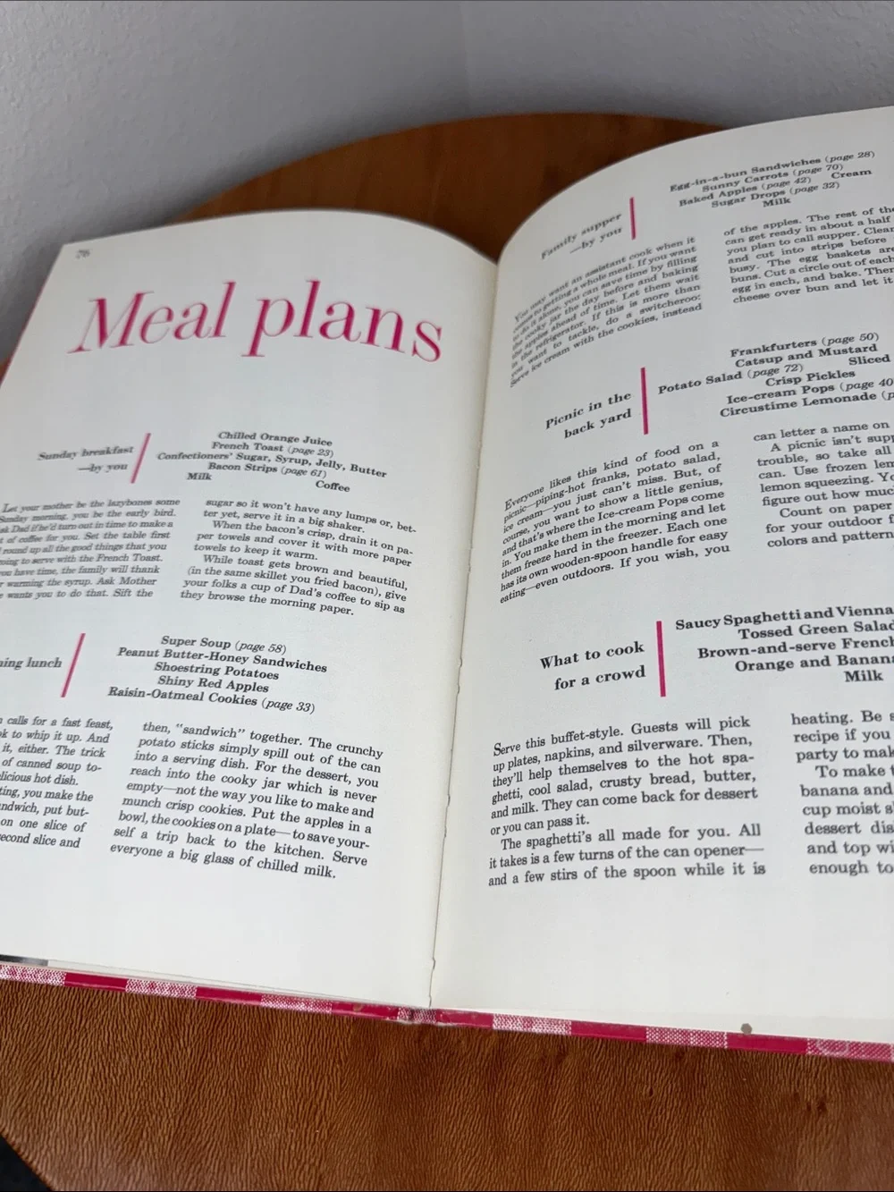 Vintage Better Homes and Gardens Junior Cook Book ‘63 Red/White Great Condition